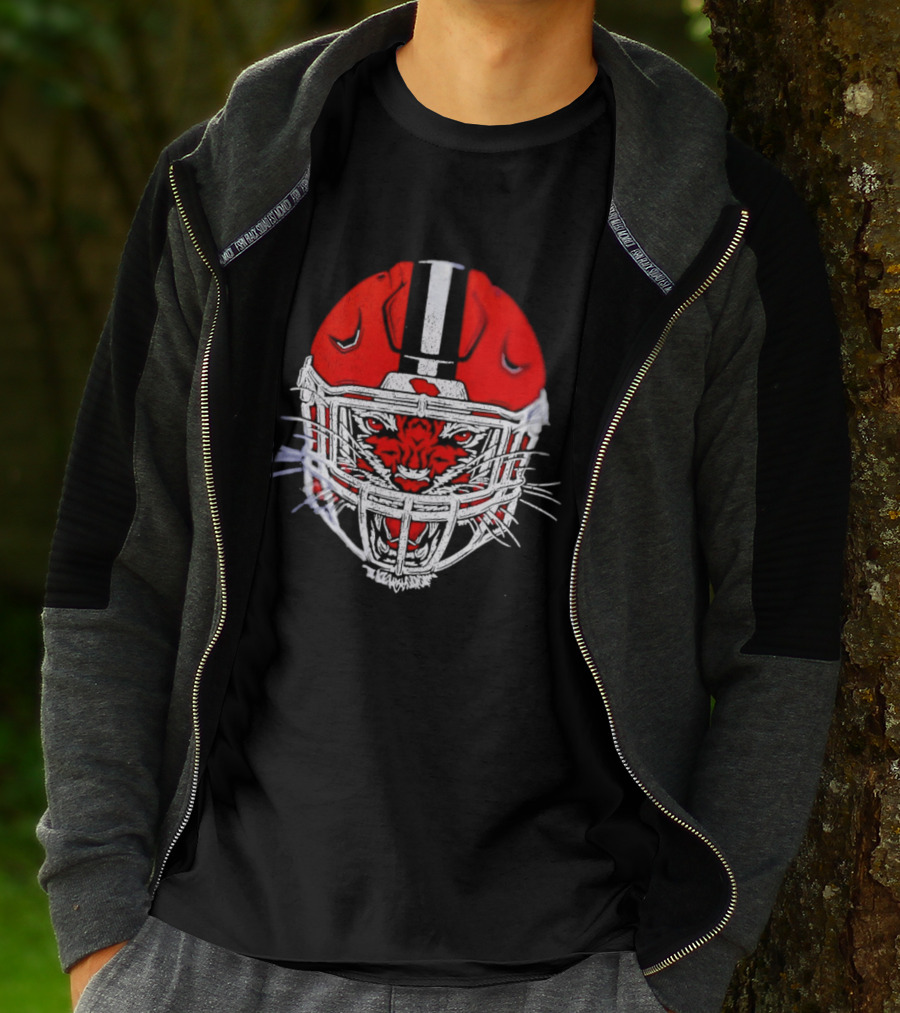 Cincinnati Bengals Tiger Head Football Helmet T-Shirt