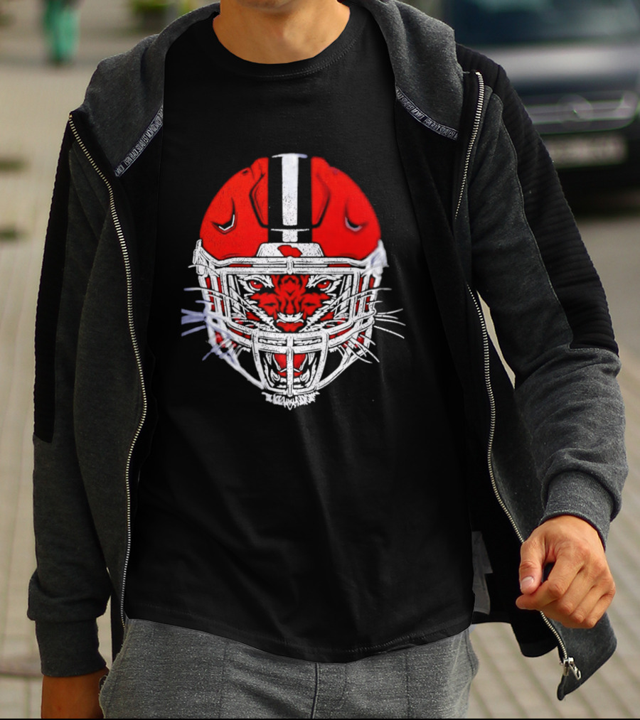 Cincinnati Bengals Tiger Head Football Helmet T-Shirt