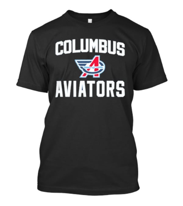 Columbus Aviators UFL Block Letter Iconic Winged T-Shirt