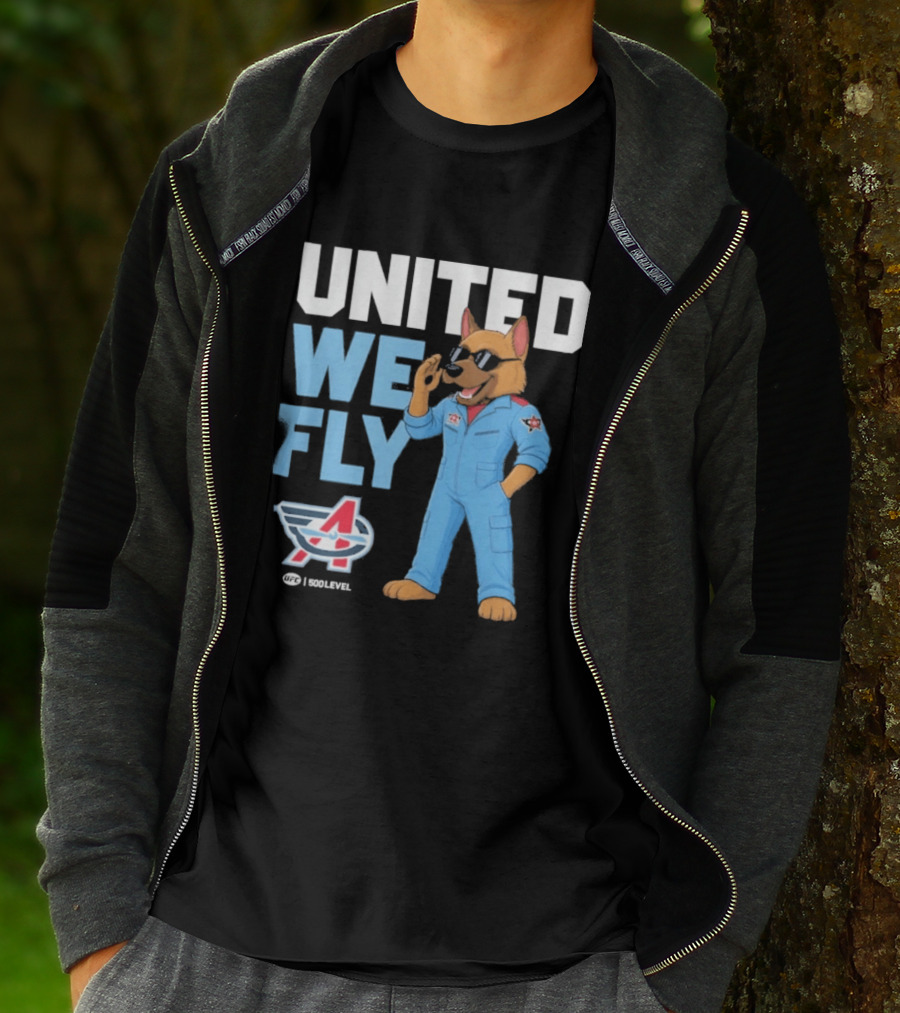 United We Fly Columbus Aviators UFL Maverick Navy T-Shirt