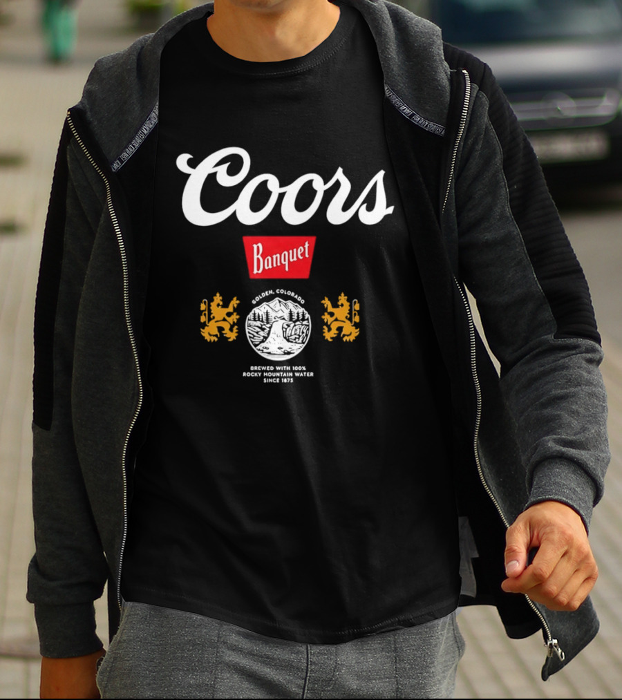 Coors Banquet Golden Colorado Brewed With Rocky Mountain Water Since 1873 T-Shirt
