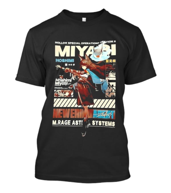 Hollow Special Operations Section 6 Miyabi Hoshimi Rage Ast System Never Ending Shift T-Shirt