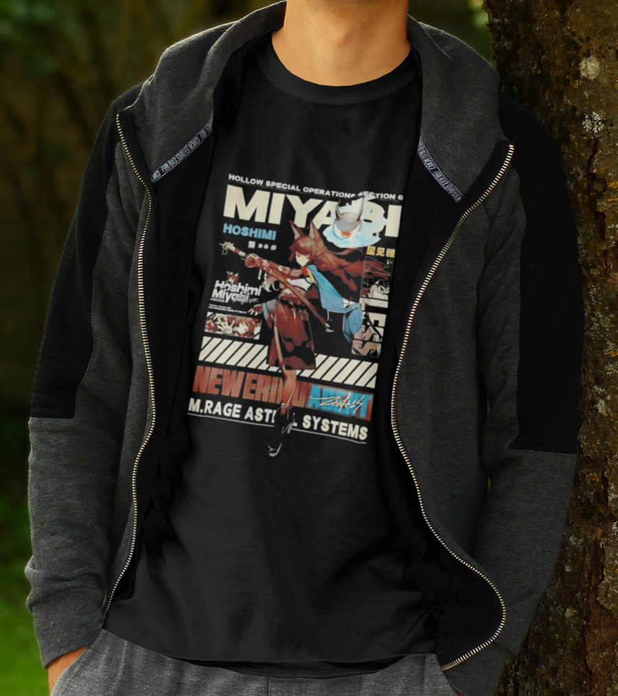 Hollow Special Operations Section 6 Miyabi Hoshimi Rage Ast System Never Ending Shift T-Shirt