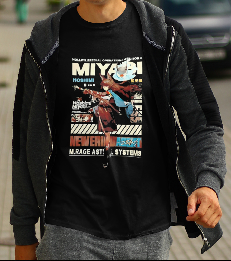 Hollow Special Operations Section 6 Miyabi Hoshimi Rage Ast System Never Ending Shift T-Shirt