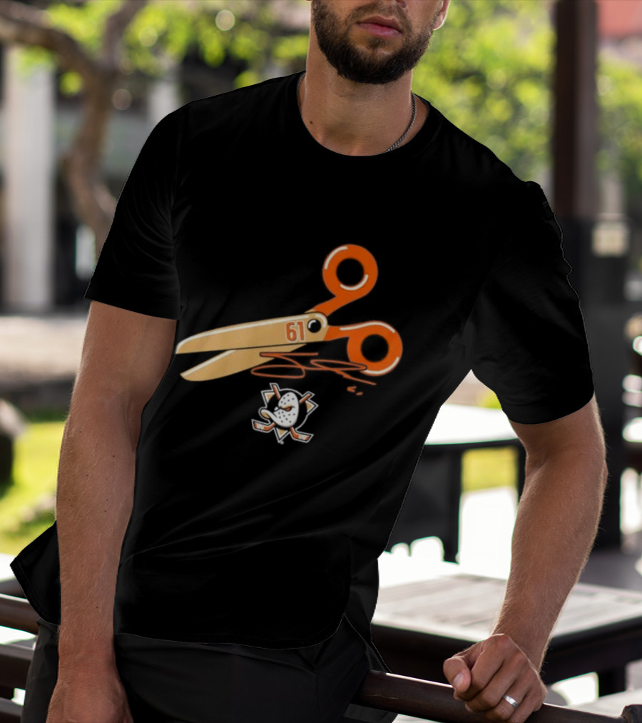 Cutter Gauthier Need To Cut It Scissors 61 Anaheim Ducks T-Shirt