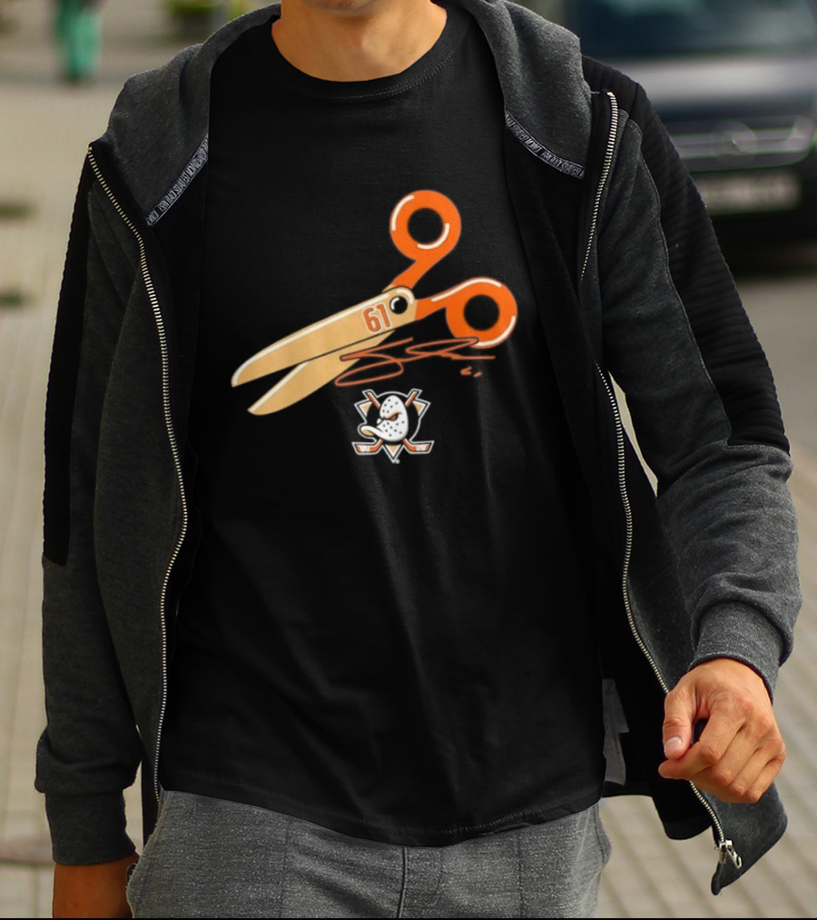 Cutter Gauthier Need To Cut It Scissors 61 Anaheim Ducks T-Shirt