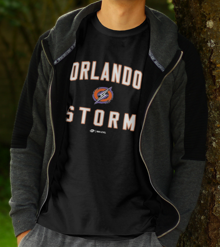 Orlando Storm UFL Good Level Purple Lightning T-Shirt