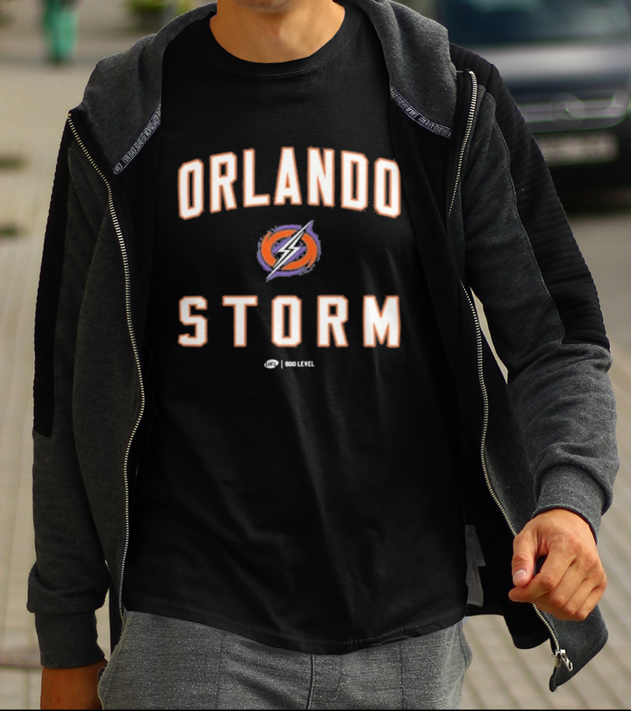 Orlando Storm UFL Good Level Purple Lightning T-Shirt