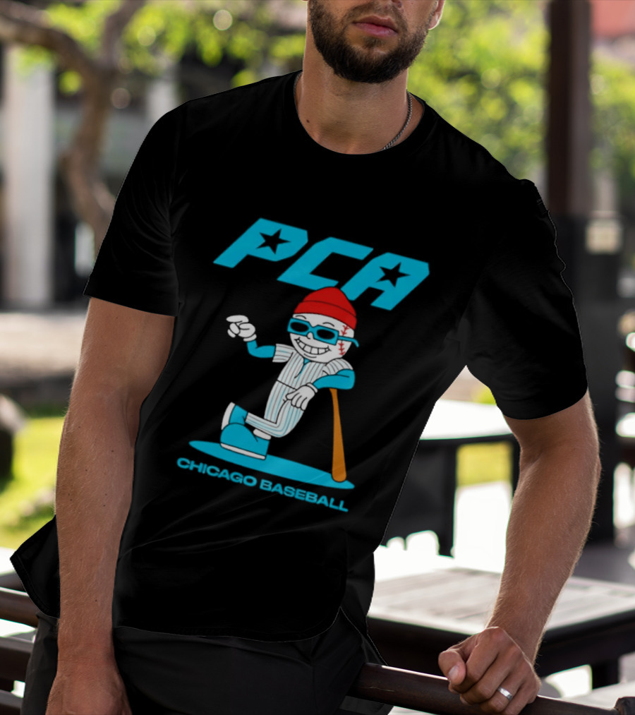 PCA Chicago Baseball Mascot With Bat And Cap T-Shirt