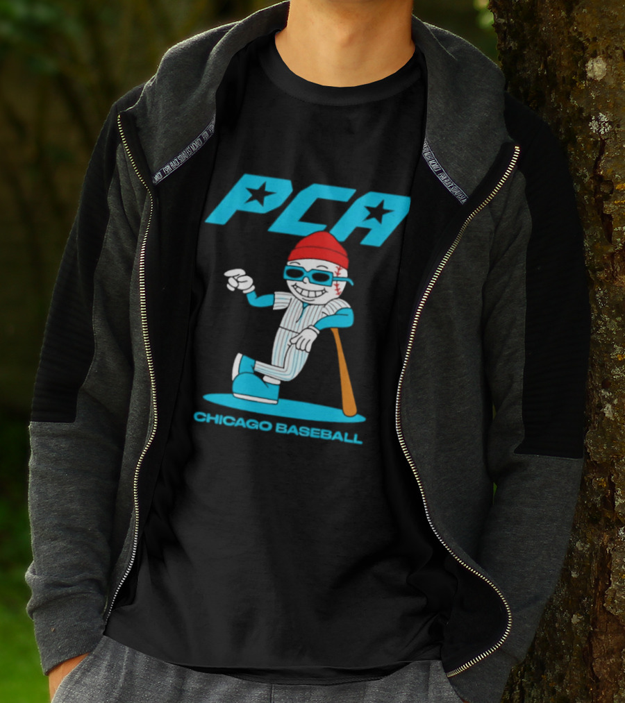PCA Chicago Baseball Mascot With Bat And Cap T-Shirt