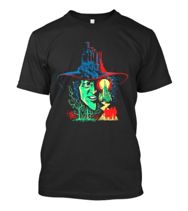 Pieces Of Oz Emerald City Wizard Face And Hat In Artistic T-Shirt