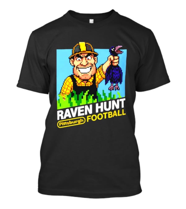 Raven Hunt Pittsburgh Football 8bit Game T-Shirt