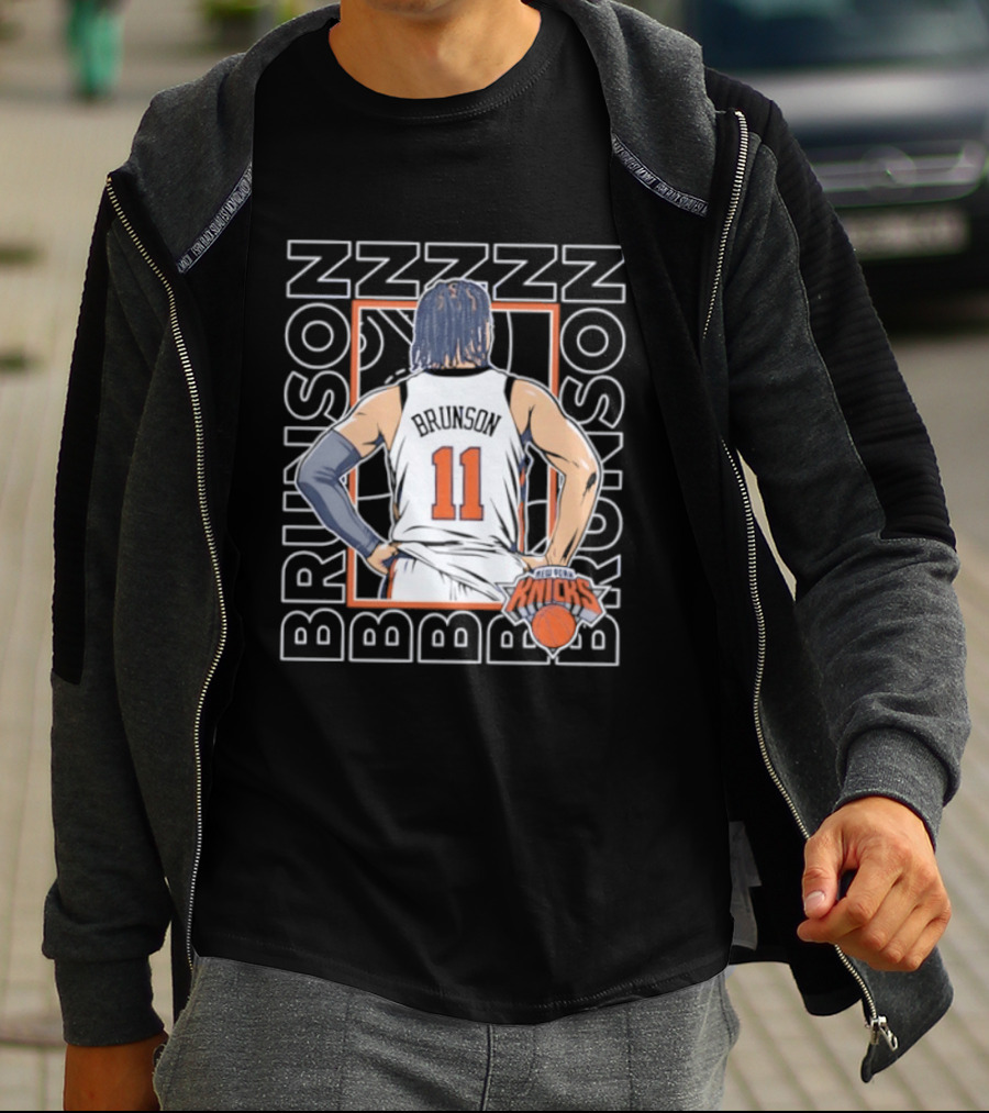 Jalen Brunson New York Knicks ZZZ ZZZ 11 Basketball Star T-Shirt