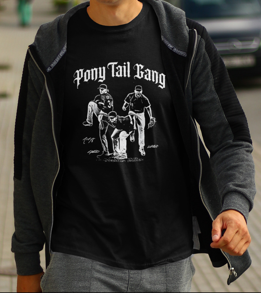 Pony Tail Gang Liam Hendriks Michael Kopech Craig Kimbrel Southside Players T-Shirt