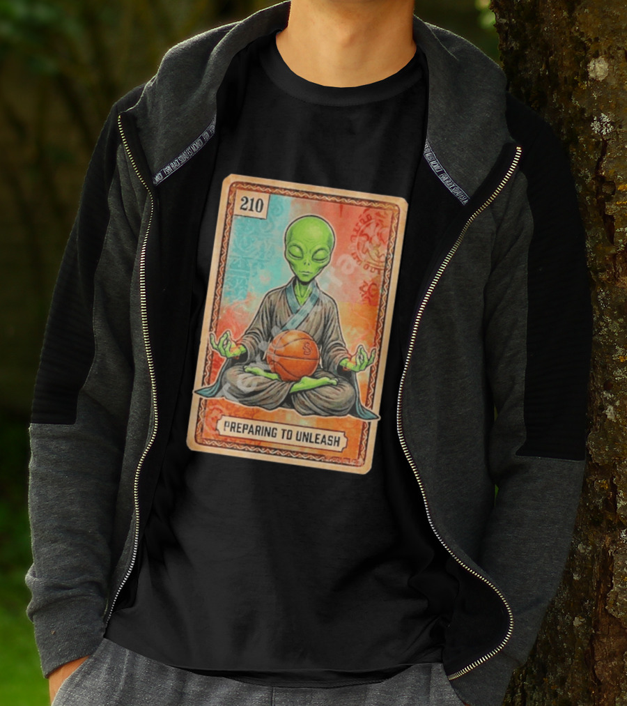 Preparing To Unleash Alien 210 San Antonio Spurs Basketball T-Shirt