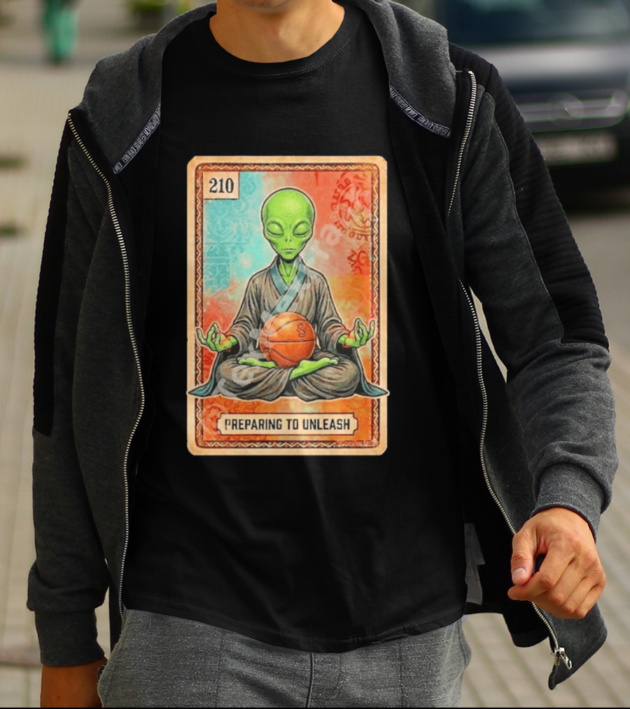 Preparing To Unleash Alien 210 San Antonio Spurs Basketball T-Shirt
