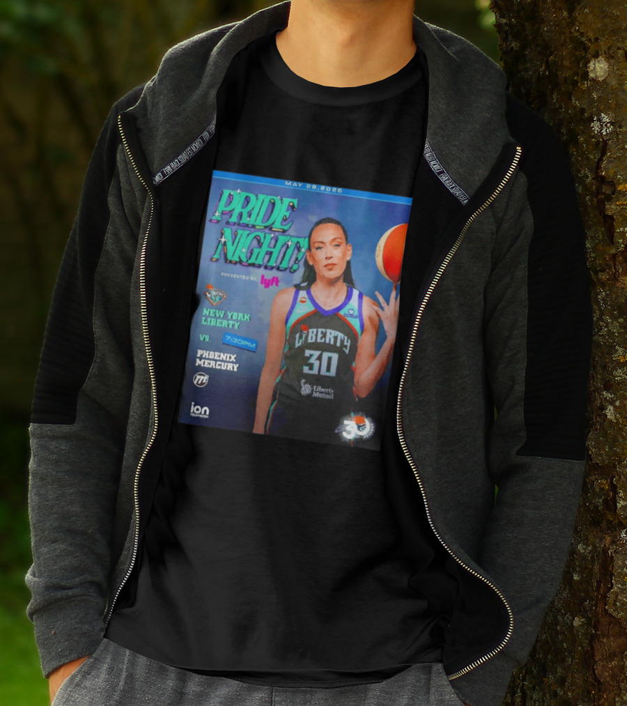May 29 2026 Pride Night New York Liberty Vs Phoenix Mercury Presented By Lyft 7:30pm T-Shirt