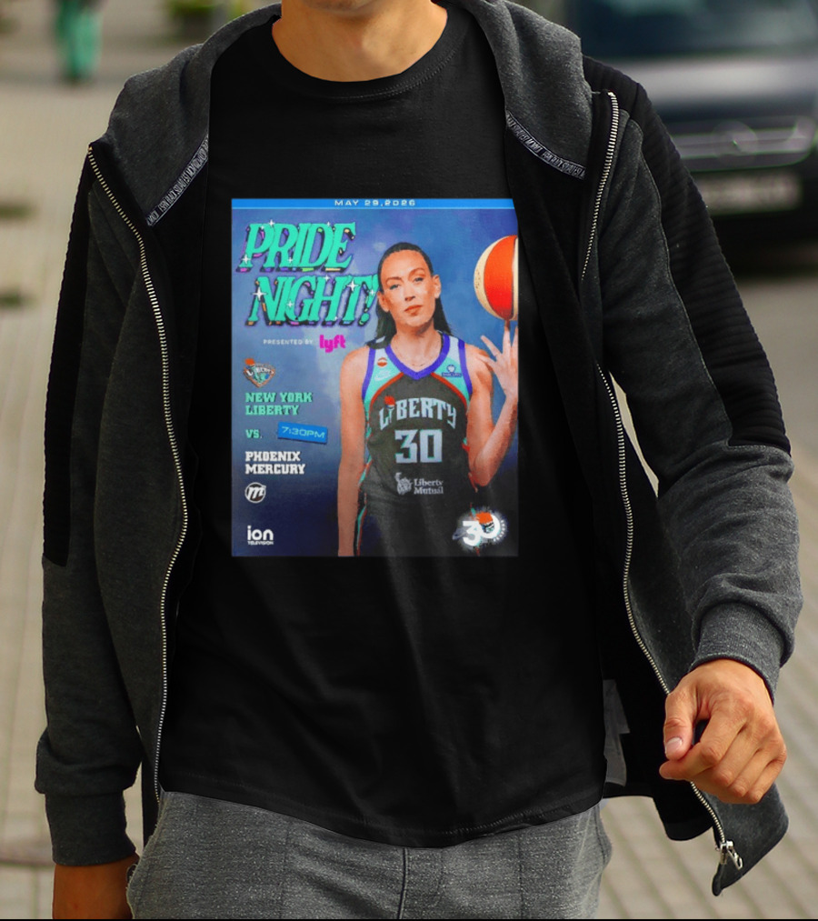 May 29 2026 Pride Night New York Liberty Vs Phoenix Mercury Presented By Lyft 7:30pm T-Shirt