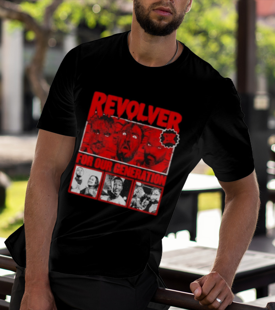 Revolver Horror Faces For Our Generation T-Shirt