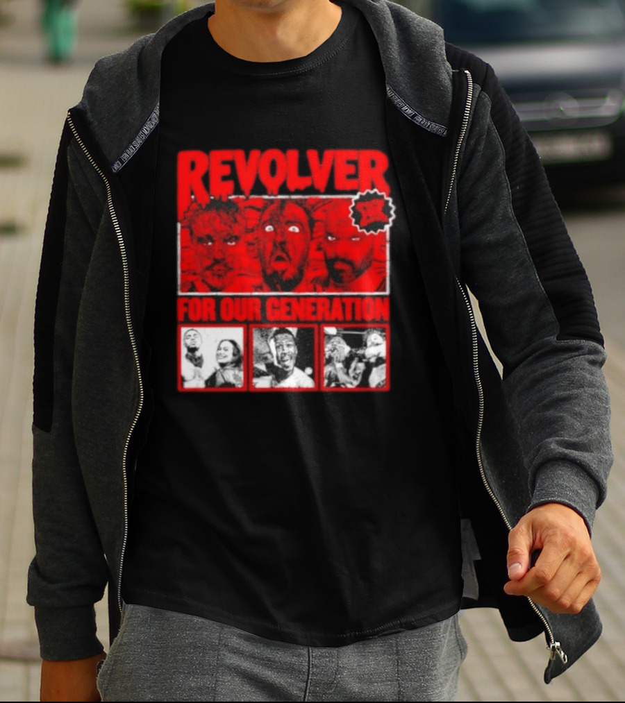 Revolver Horror Faces For Our Generation T-Shirt