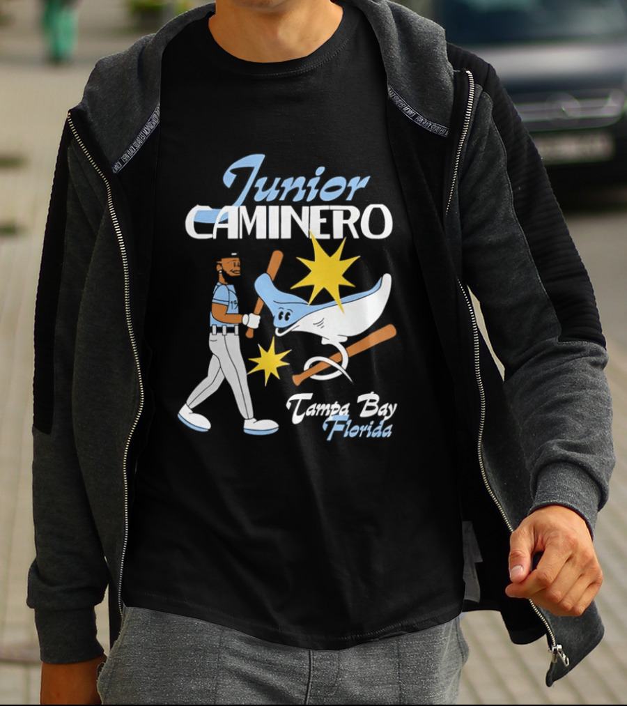 Junior Caminero Tampa Bay Florida Baseball Star And Ray T-Shirt