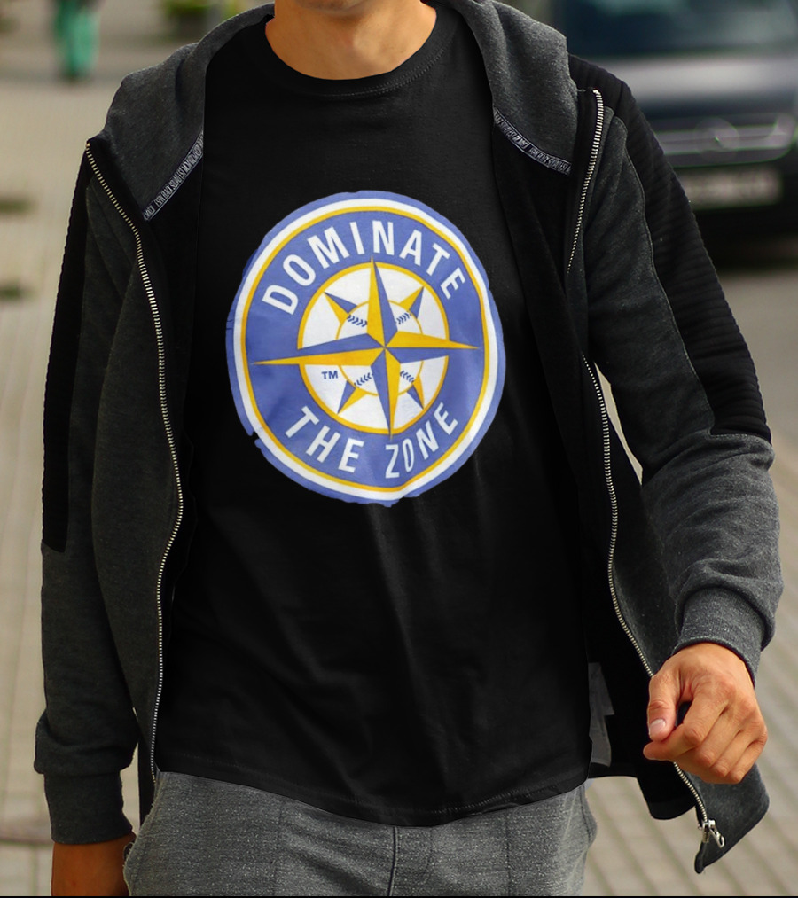 Seattle Mariners Dominate The Zone Compass Baseball Star T-Shirt