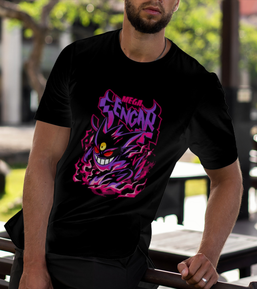 Mega Gengar Pokémon GO Fiery Purple T-Shirt