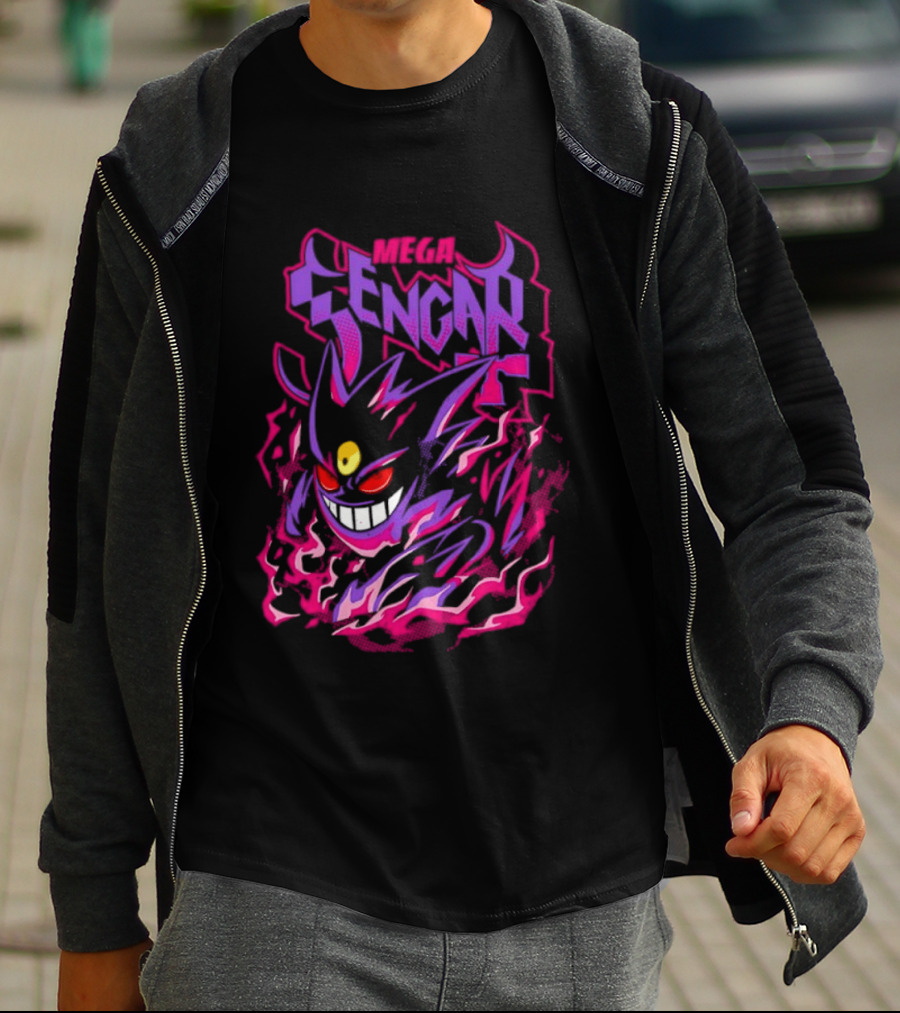 Mega Gengar Pokémon GO Fiery Purple T-Shirt