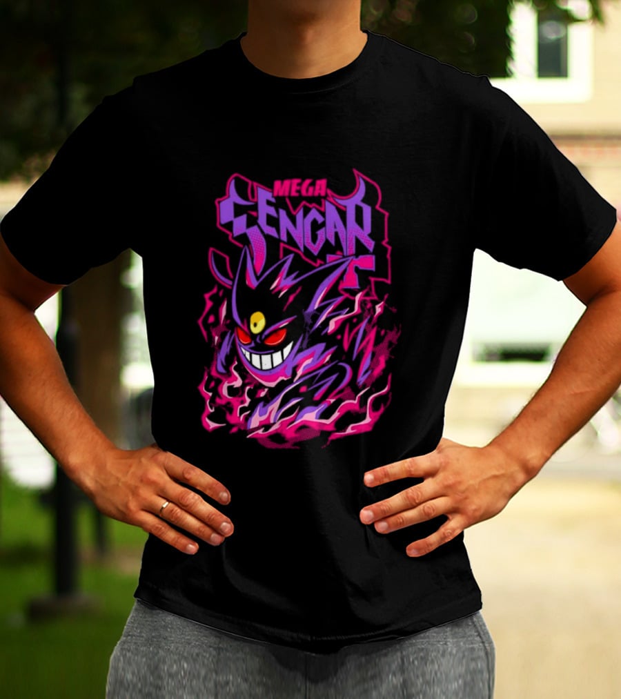 Mega Gengar Pokémon GO Fiery Purple T-Shirt