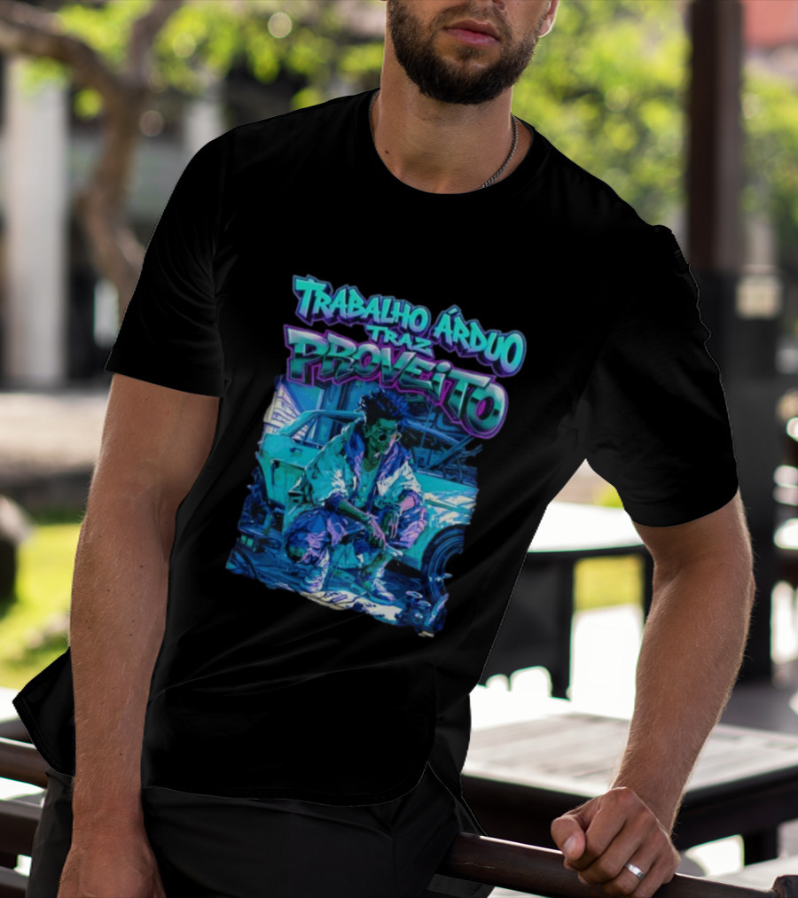 Trabalho Árduo Traz Proveito Neon T-Shirt