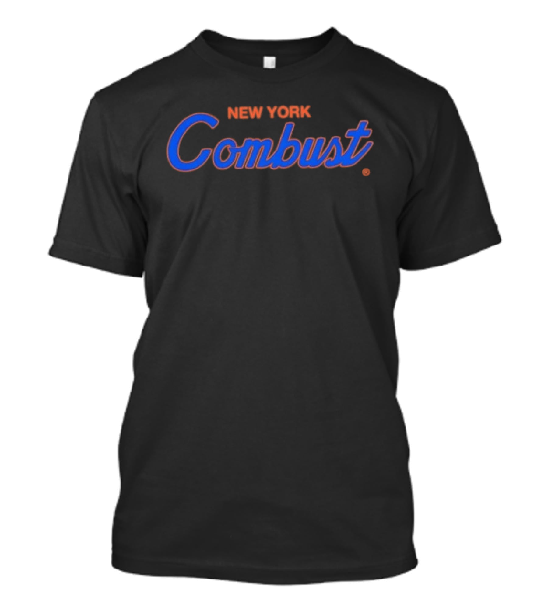 New York Combust Knicks Blue And Orange T-Shirt
