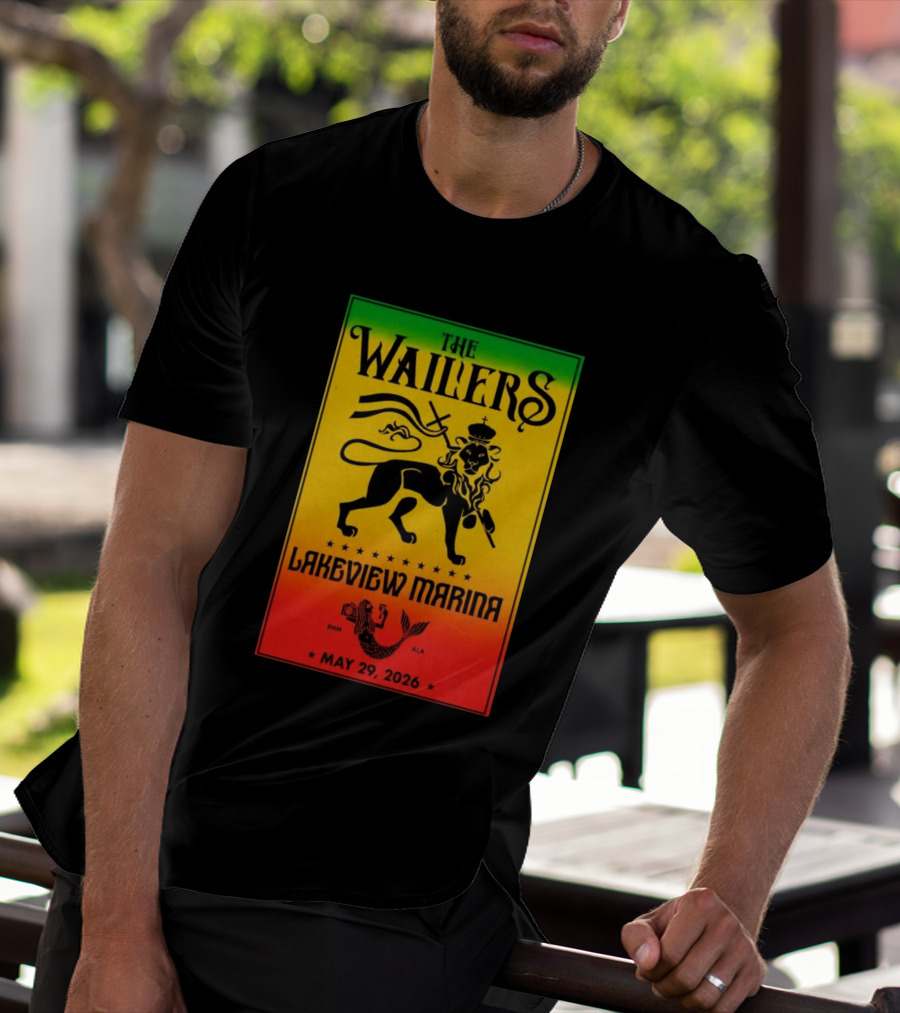 The Wailers Lakeview Marina Birmingham AL May 29 2026 Lion And Mermaid T-Shirt