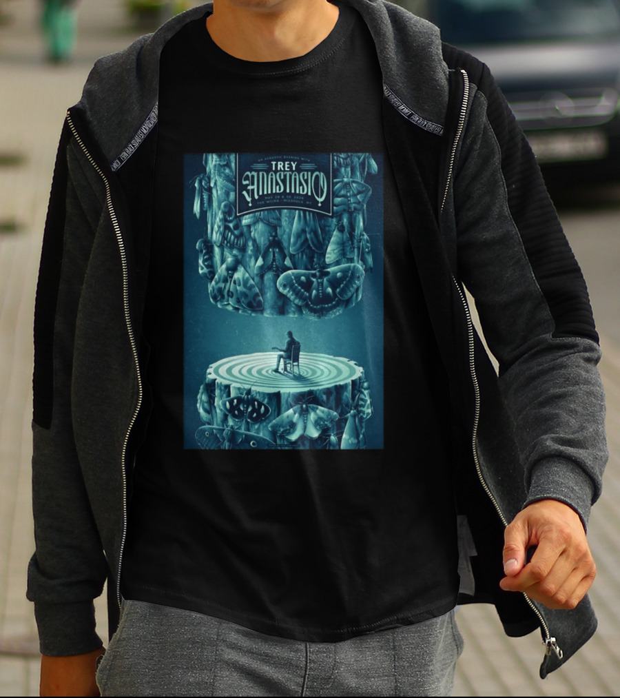 Trey Anastasio Acoustic Evening May 29 30 2026 Wilma Missoula MT Moth T-Shirt