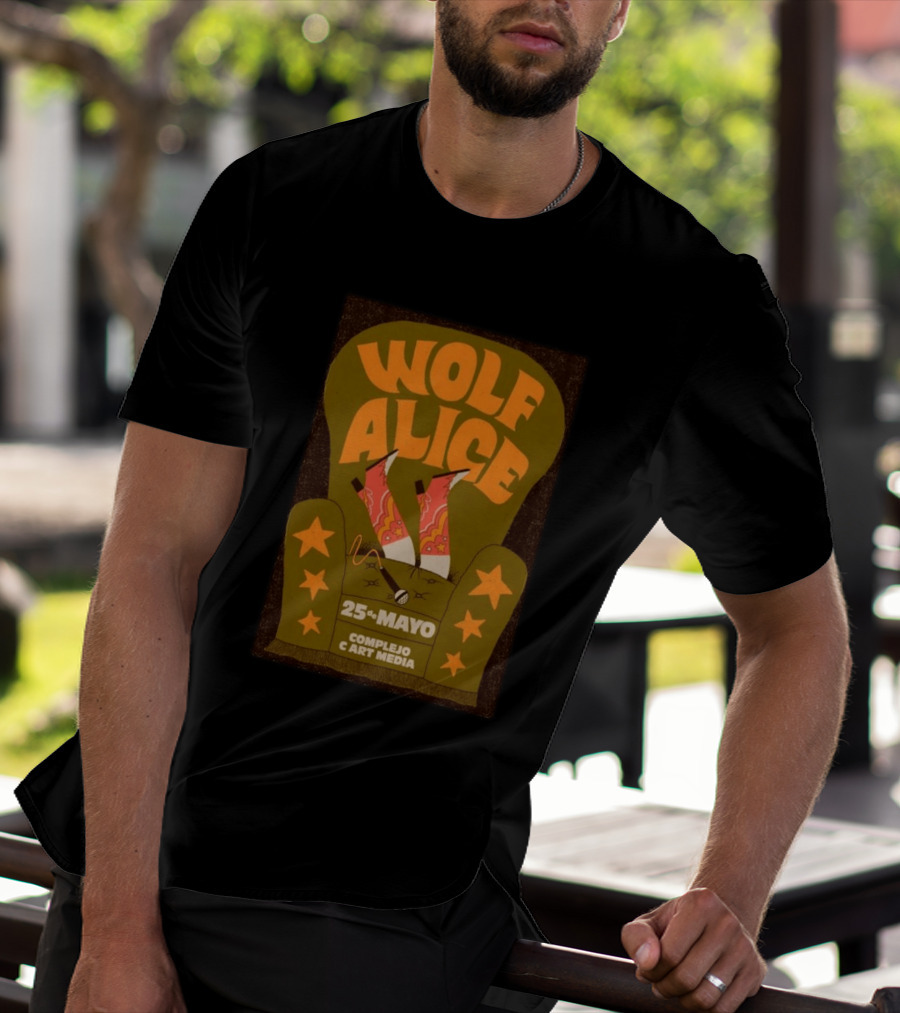 Wolf Alice Complejo C Art Media 25 De Mayo 2026 T-Shirt