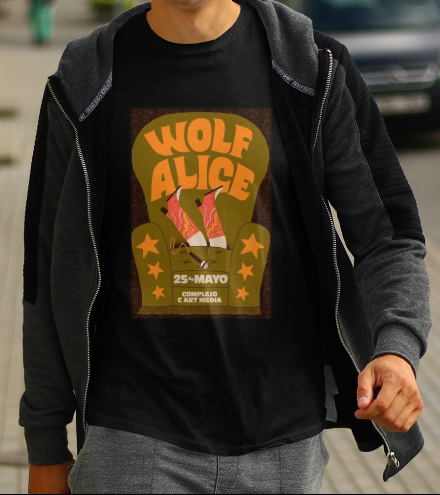 Wolf Alice Complejo C Art Media 25 De Mayo 2026 T-Shirt