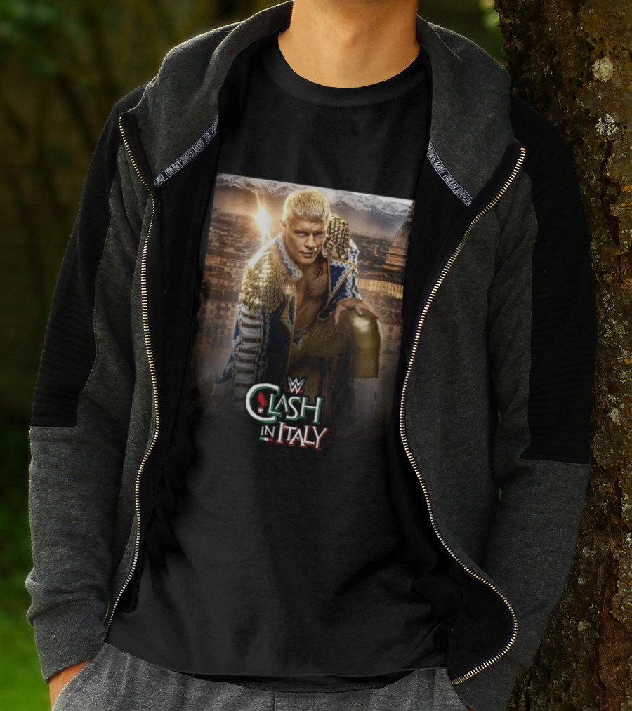 WWE Clash In Italy Turin 2023 Event Featuring Wrestling Star T-Shirt