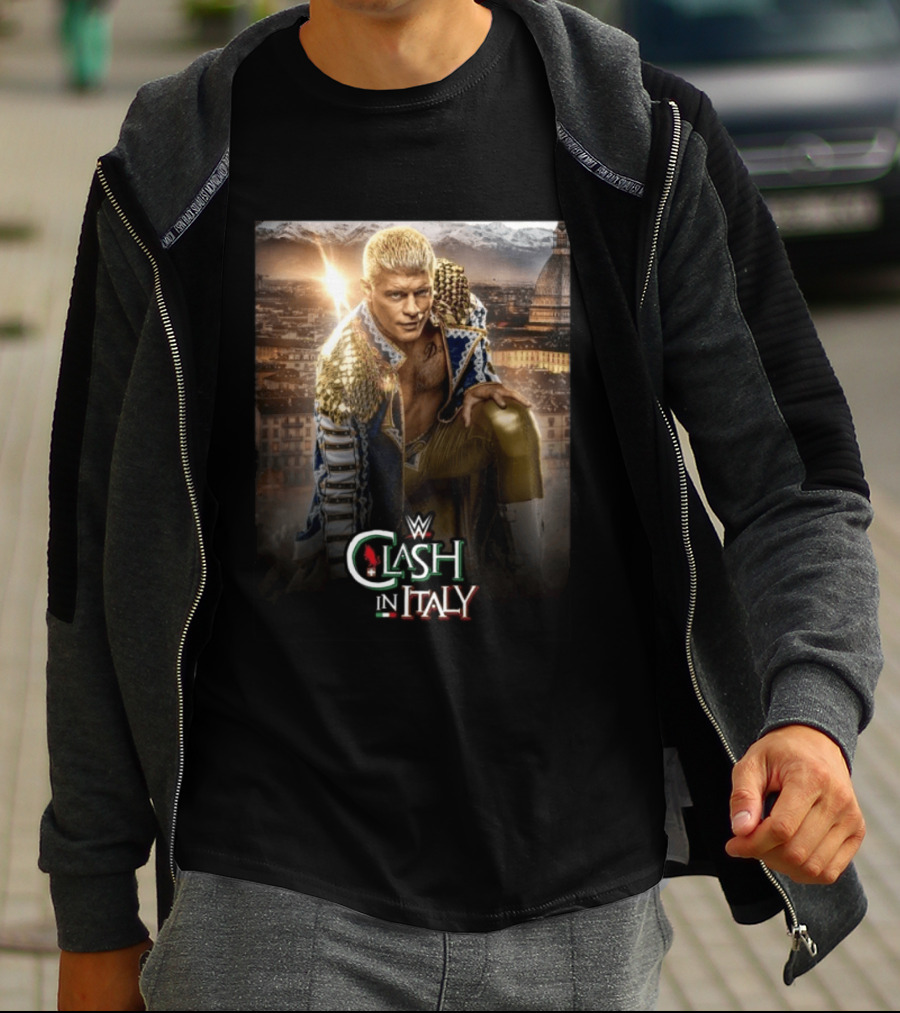 WWE Clash In Italy Turin 2023 Event Featuring Wrestling Star T-Shirt