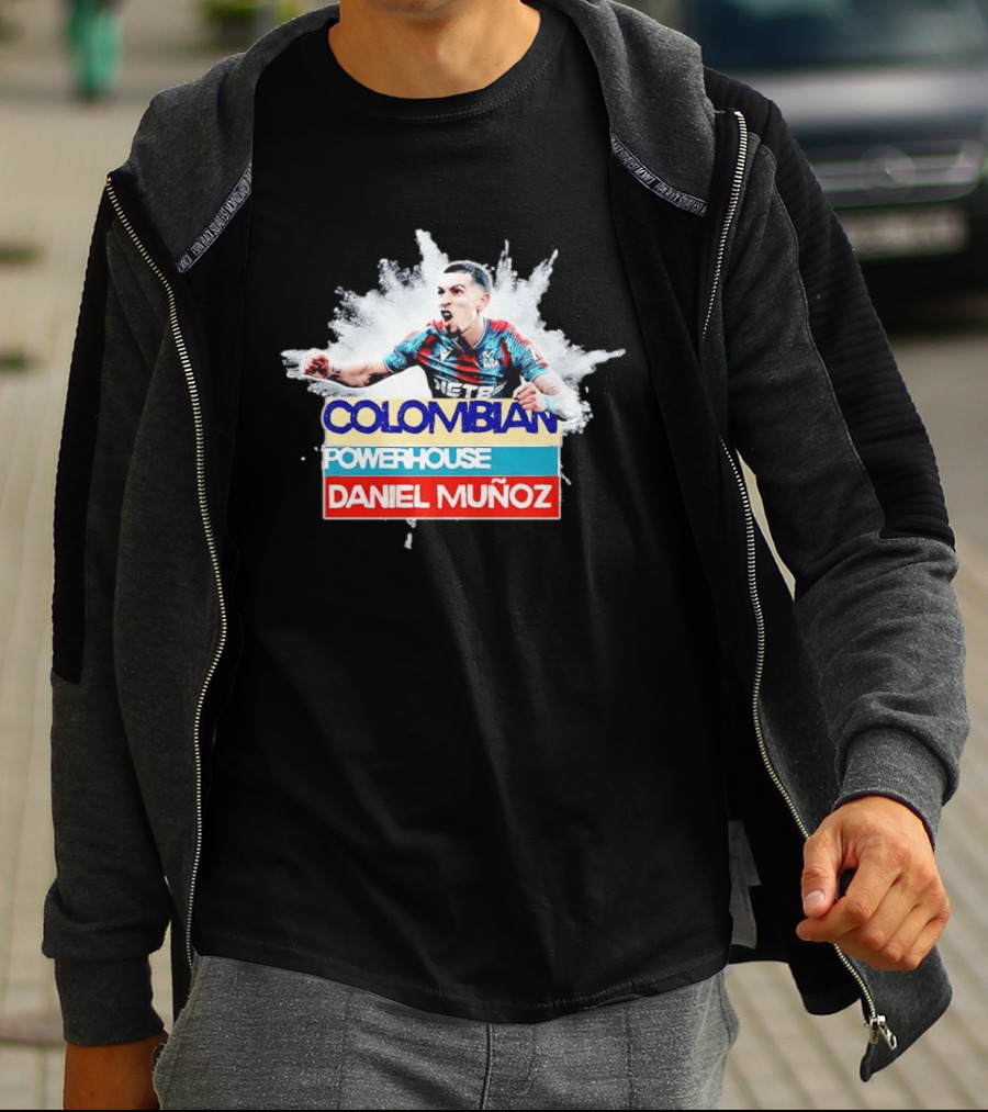 Colombian Powerhouse Daniel Muñoz Crystal Palace Premier League T-Shirt