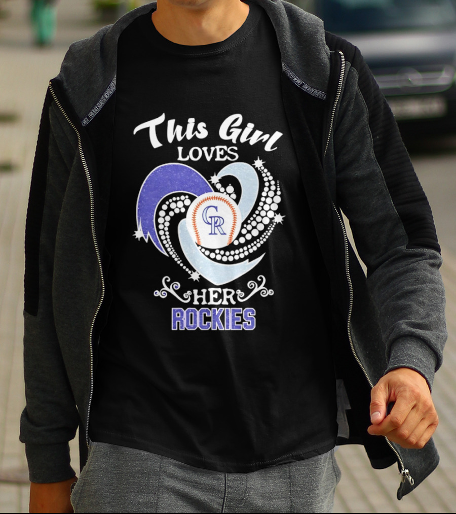 This Girl Loves Her Colorado Rockies MLB Team T-Shirt