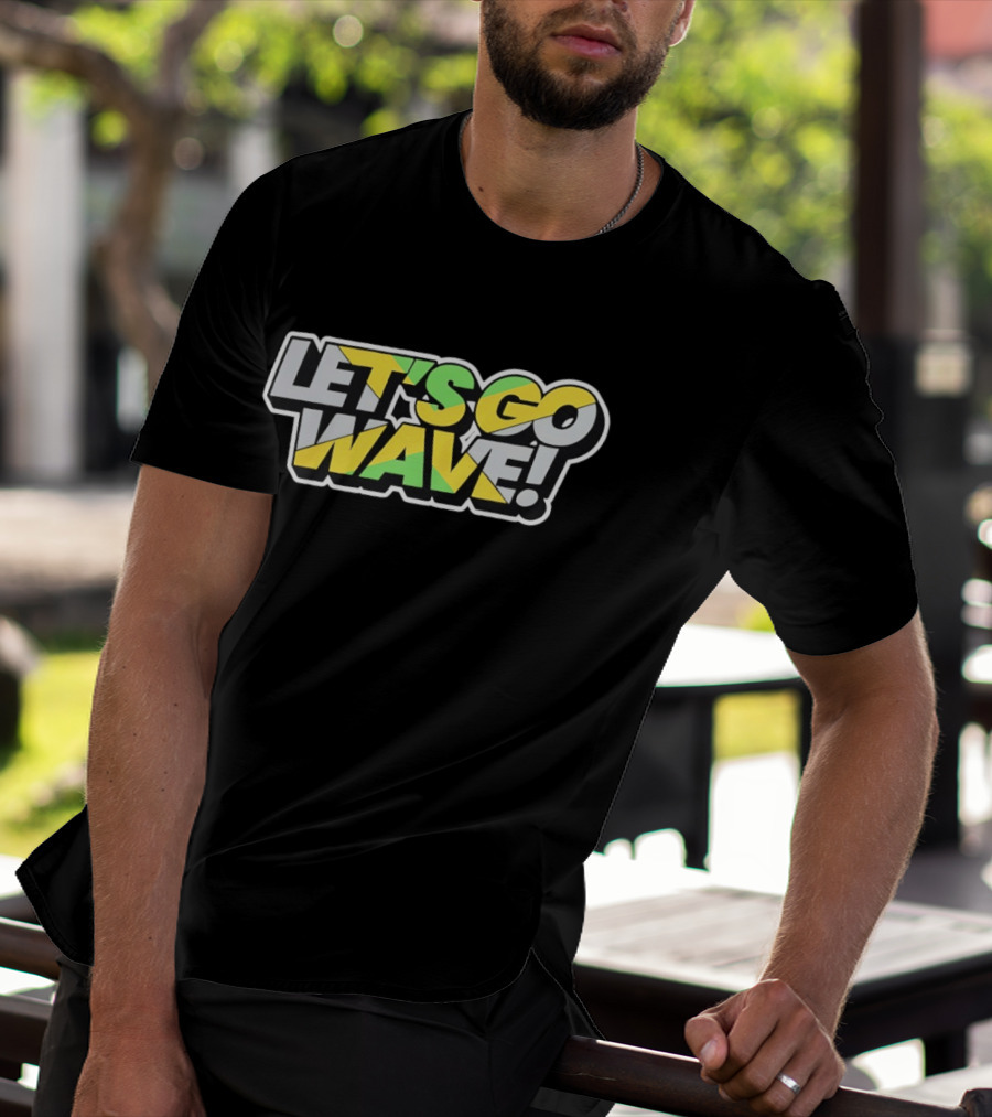 Jamaica Kingston Montego Bay Ocho Rios Port Antonio Spanish Town Let's Go Wave T-Shirt