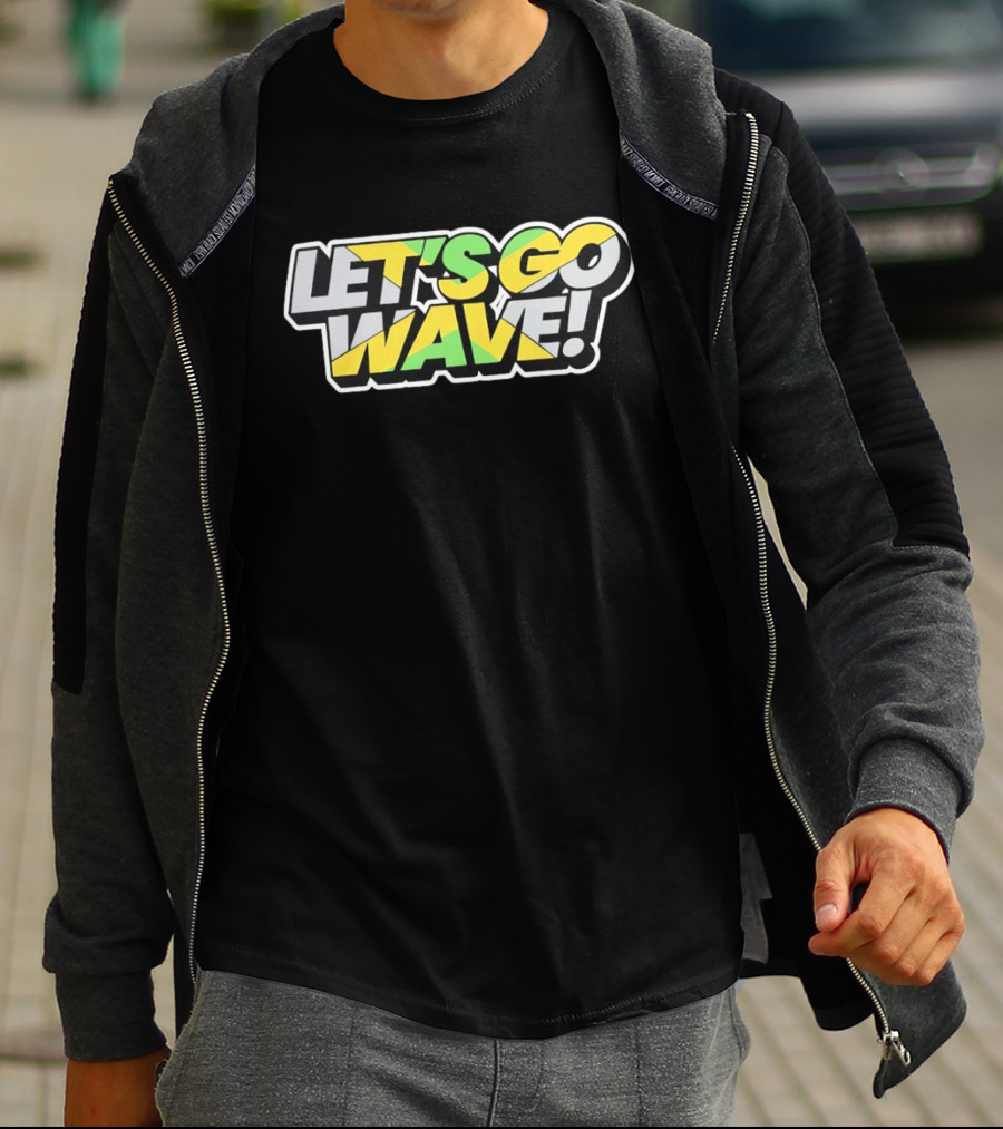 Jamaica Kingston Montego Bay Ocho Rios Port Antonio Spanish Town Let's Go Wave T-Shirt