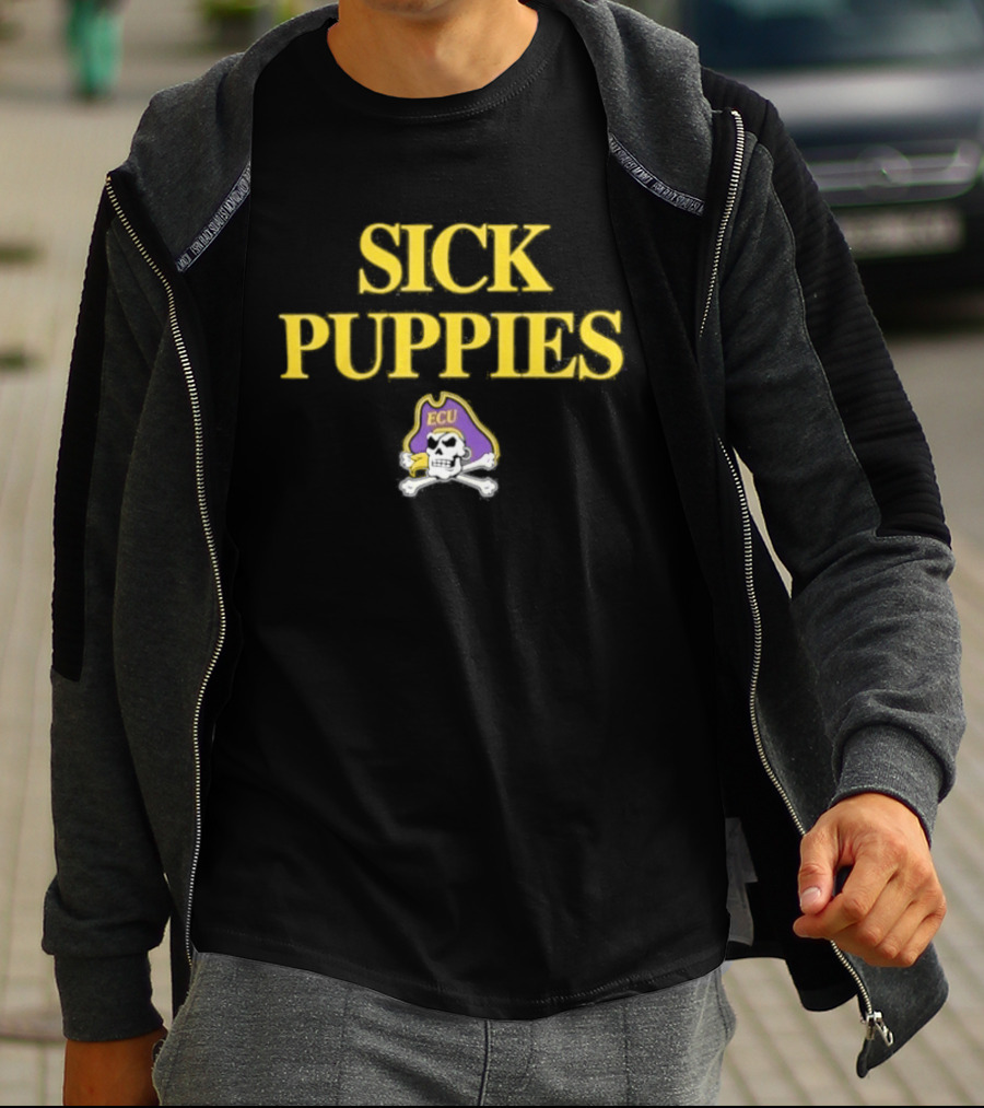 East Carolina Pirates ECU Sick Puppies Baseball 2026 T-Shirt