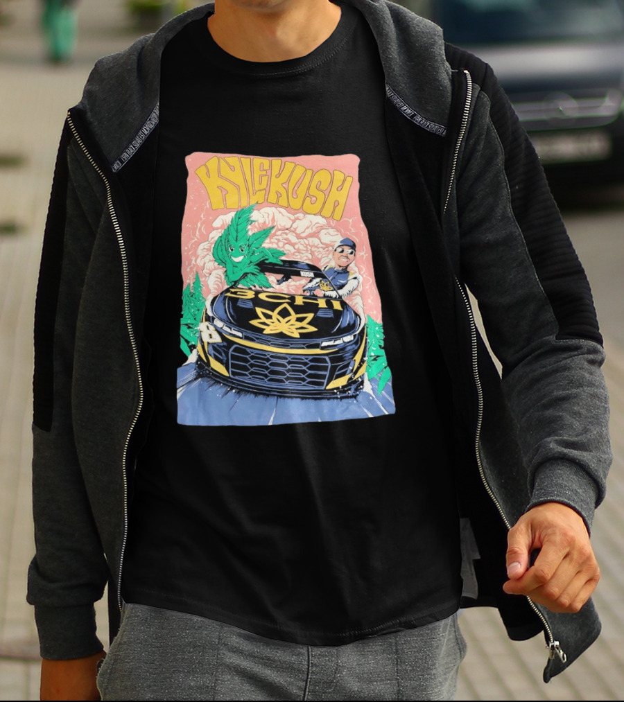Kyle Kush NASCAR 8 3CHI Racing Car Cannabis T-Shirt