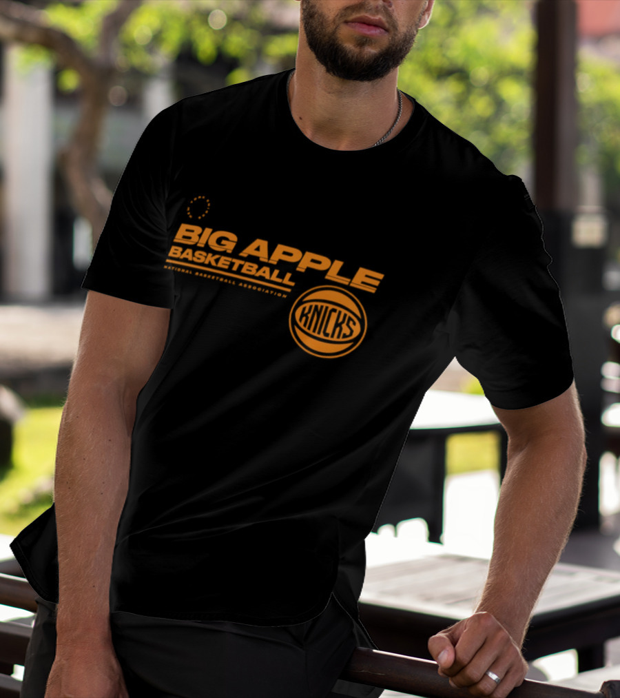 Big Apple Basketball New York Knicks National Basketball Association T-Shirt