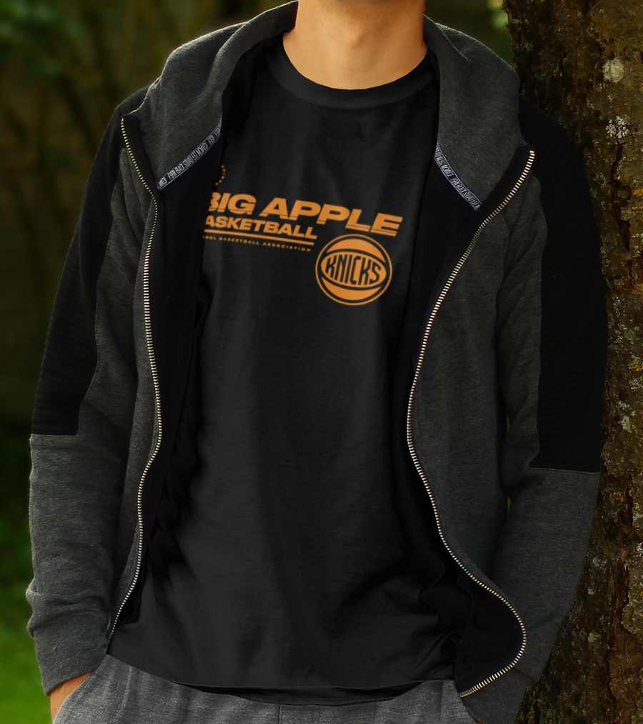 Big Apple Basketball New York Knicks National Basketball Association T-Shirt