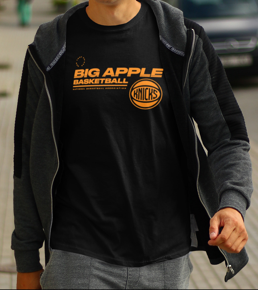 Big Apple Basketball New York Knicks National Basketball Association T-Shirt