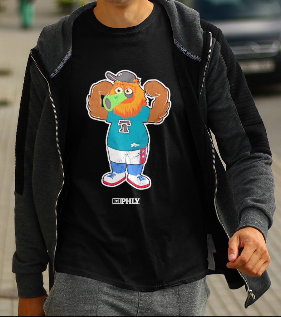 Phillie Phanatic Peashooter Phillies Eagles Plants Vs Zombies Mashup PHLY Fan T-Shirt
