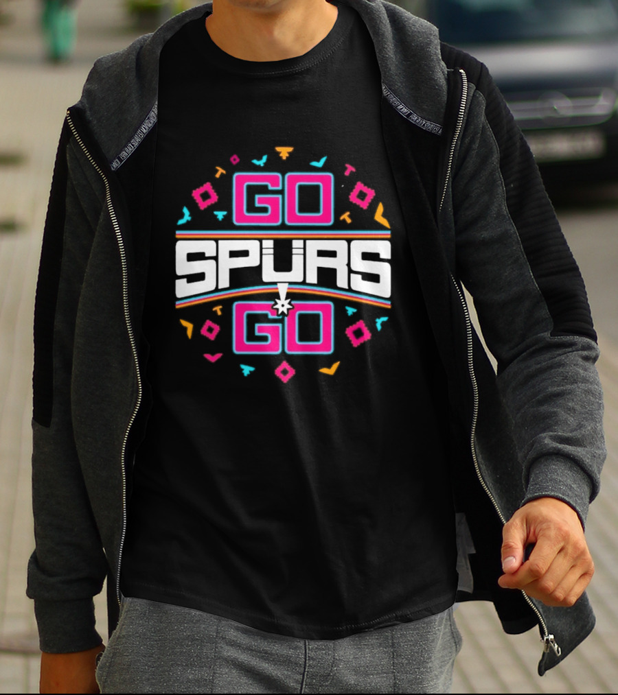 Go Spurs Go San Antonio Spurs NBA Team Spirit Celebration T-Shirt