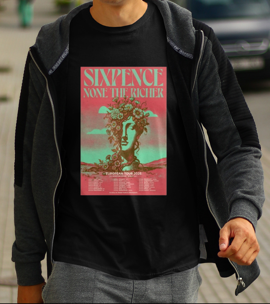 Sixpence None The Richer European Tour 2026 London Frankfurt Paris Dates T-Shirt