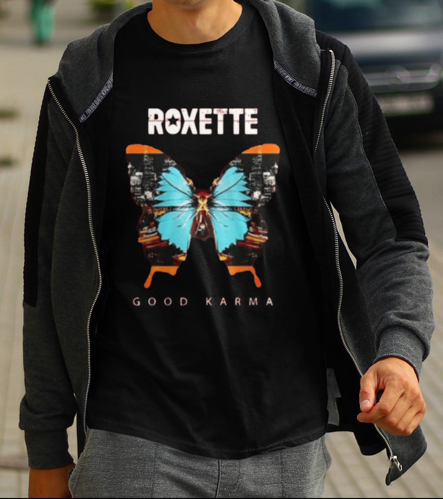 Original Roxette 40th Anniversary Tour Butterfly T-Shirt
